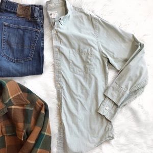 J. Crew Shirtings Tailored Fit Gingham Long Sleeve